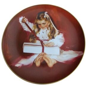 Donald Zolan 'A Gift for Laurie' 1981 Collector Plate Pemberton & Oakes Holiday